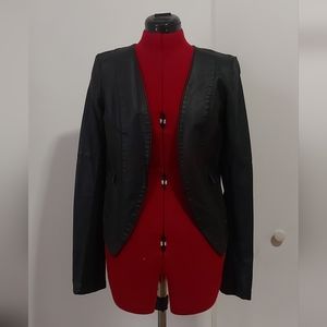 Faux leather jacket